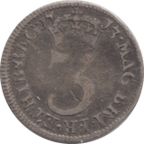 1713 MAUNDY THREEPENCE ( F ) - MAUNDY THREEPENCE - Cambridgeshire Coins