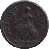 1714 FARTHING ( EF ) - FARTHING - Cambridgeshire Coins