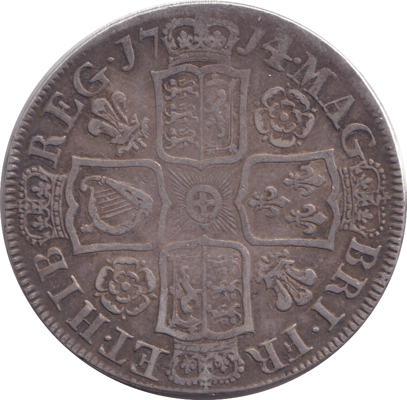1714 HALFCROWN ( GF ) - HALFCROWN - Cambridgeshire Coins