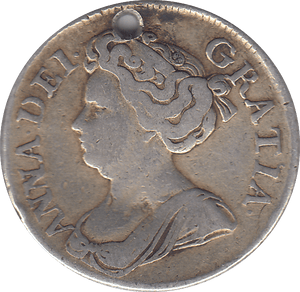 1714 SHILLING ( GF ) HOLED - SHILLING - Cambridgeshire Coins