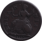 1717 DUMP FARTHING SCARCE ( GVF ) - FARTHING - Cambridgeshire Coins