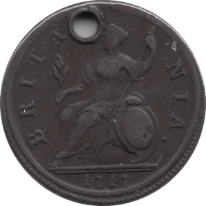 1717 HALFPENNY ( VF ) - Halfpenny - Cambridgeshire Coins