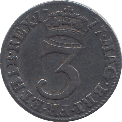 1717 MAUNDY THREEPENCE ( GVF ) - MAUNDY THREEPENCE - Cambridgeshire Coins