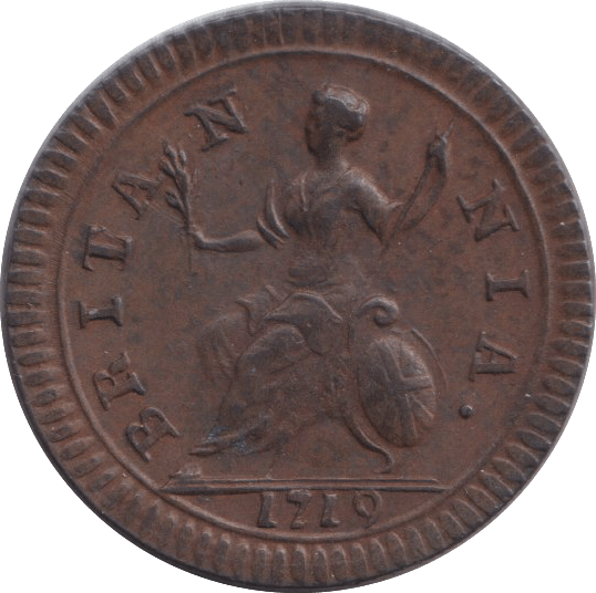 1719 FARTHING ( EF ) - FARTHING - Cambridgeshire Coins