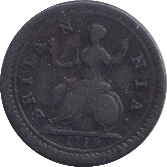 1719 FARTHING ( GF ) - FARTHING - Cambridgeshire Coins