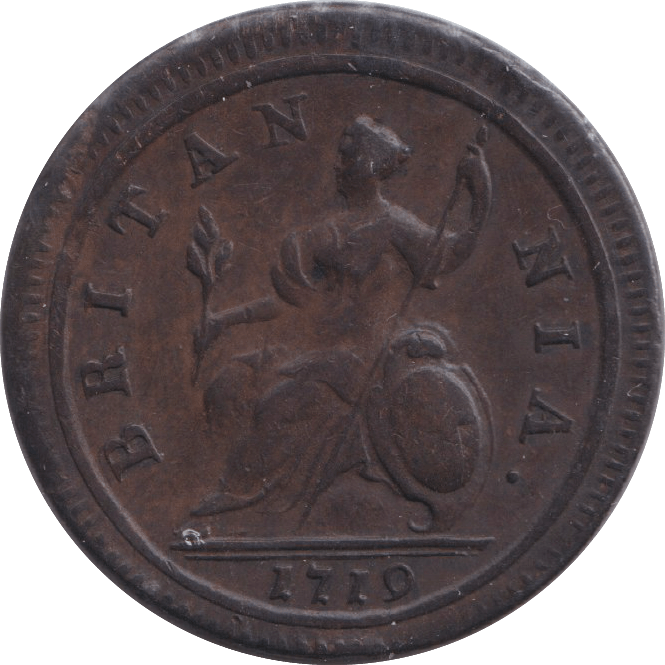 1719 HALFPENNY ( GVF ) - HALFPENNY - Cambridgeshire Coins