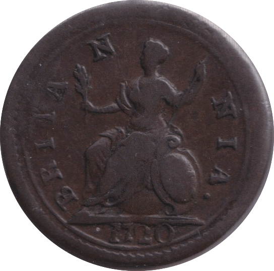 1720 FARTHING ( VF ) - FARTHING - Cambridgeshire Coins
