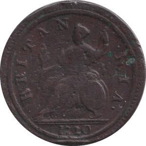 1720 HALFPENNY ( FINE ) - HALFPENNY - Cambridgeshire Coins