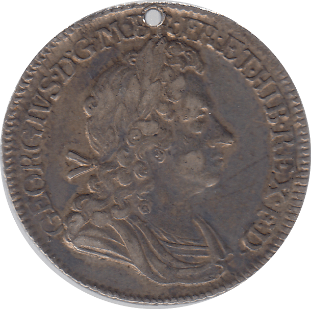 1720 SHILLING ( GVF ) HOLED - Shilling - Cambridgeshire Coins