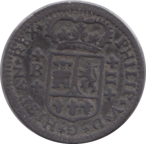 1720 TWO MARAVEDI SPAIN - SILVER WORLD COINS - Cambridgeshire Coins
