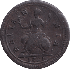 1721 FARTHING ( GF ) - FARTHING - Cambridgeshire Coins