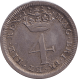1721 MAUNDY FOURPENCE ( GVF ) - MAUNDY FOURPENCE - Cambridgeshire Coins