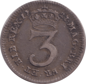 1721 MAUNDY THREEPENCE ( VF ) - MAUNDY THREEPENCE - Cambridgeshire Coins