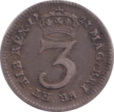 1721 MAUNDY THREEPENCE ( VF ) - MAUNDY THREEPENCE - Cambridgeshire Coins