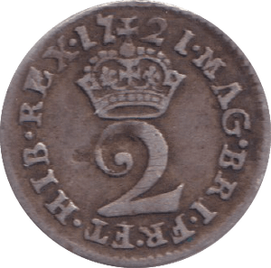 1721 MAUNDY TWOPENCE ( VF ) - MAUNDY TWOPENCE - Cambridgeshire Coins