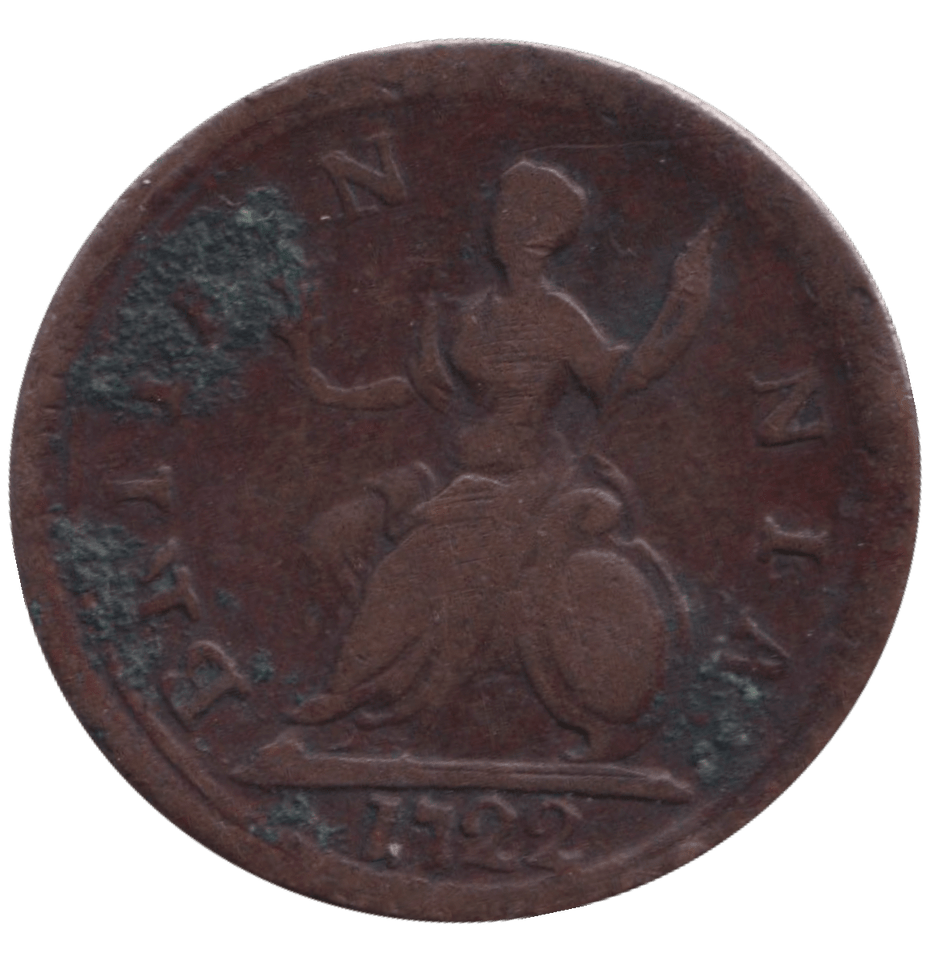 1722 FARTHING ( NF ) - FARTHING - Cambridgeshire Coins