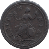 1723 FARTHING ( VF ) - FARTHING - Cambridgeshire Coins
