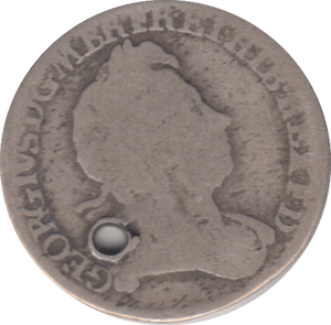 1723 HOLED SIXPENCE ( NF ) - SIXPENCE - Cambridgeshire Coins