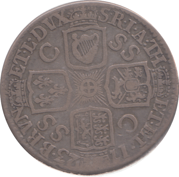 1723 SHILLING ( FINE ) - SHILLING - Cambridgeshire Coins