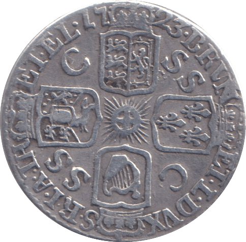1723 SIXPENCE ( FINE ) - SIXPENCE - Cambridgeshire Coins
