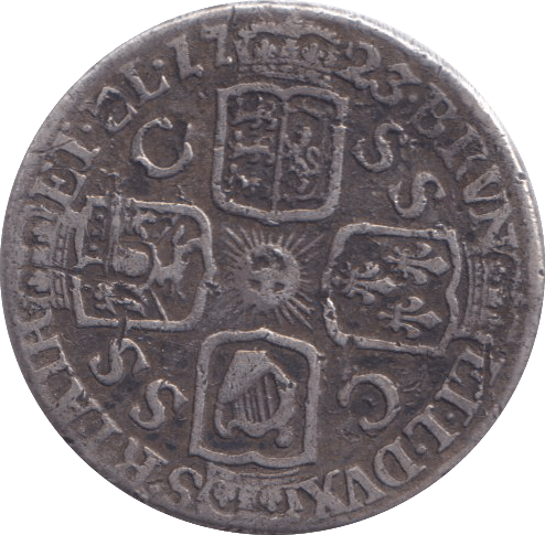 1723 SIXPENCE ( GF ) - SIXPENCE - Cambridgeshire Coins