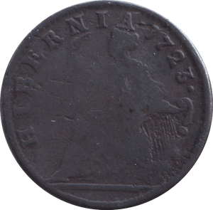 1723 WOOD HIBERNIA HALFPENNY IRELAND/USA - WORLD COINS - Cambridgeshire Coins