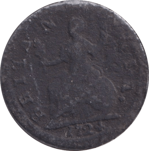 1724 FARTHING ( FINE ) - FARTHING - Cambridgeshire Coins