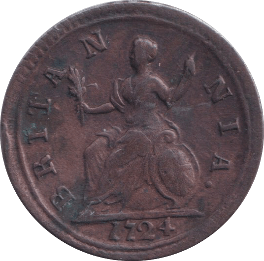 1724 FARTHING ( VF ) - Farthing - Cambridgeshire Coins