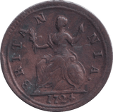1724 FARTHING ( VF ) - Farthing - Cambridgeshire Coins