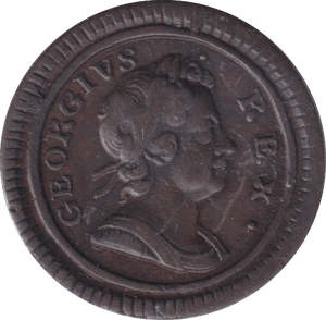 1724 FARTHING ( VF ) - Farthing - Cambridgeshire Coins