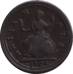 1724 FARTHING ( VF ) - FARTHING - Cambridgeshire Coins