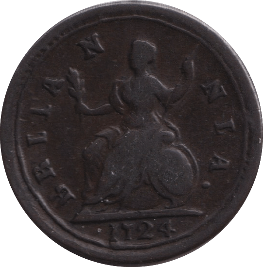 1724 FARTHING ( VF ) - FARTHING - Cambridgeshire Coins