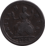 1724 FARTHING ( VF ) - FARTHING - Cambridgeshire Coins