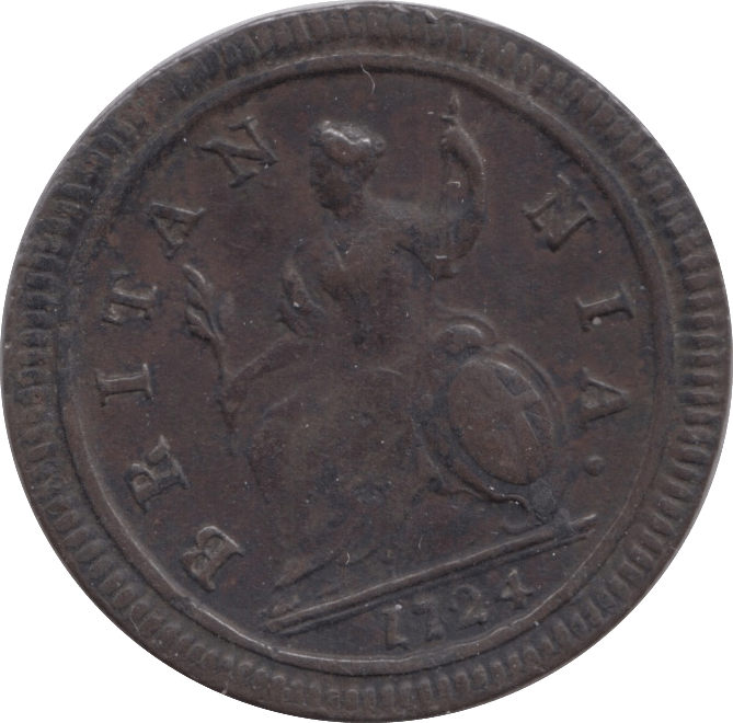 1724 HALFPENNY ( VF ) - Halfpenny - Cambridgeshire Coins