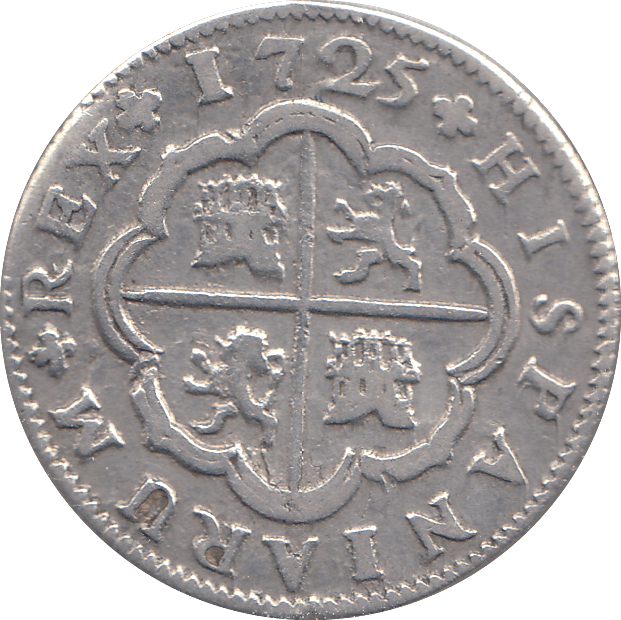 1725 REAL SPAIN - WORLD COINS - Cambridgeshire Coins
