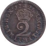 1726 MAUNDY TWOPENCE ( GVF ) - MAUNDY TWOPENCE - Cambridgeshire Coins