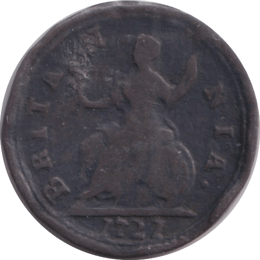 1727 FARTHING ( FINE ) - FARTHING - Cambridgeshire Coins