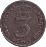 1727 MAUNDY THREEPENCE ( GVF ) - MAUNDY THREEPENCE - Cambridgeshire Coins