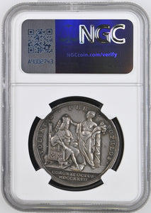 1727 MI - 479 - 4 GEORGE II CORONATION SILVER AU 55 - NGC SILVER COINS - Cambridgeshire Coins