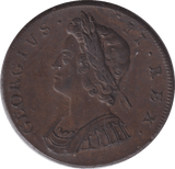 1729 HALFPENNY ( EF ) - HALFPENNY - Cambridgeshire Coins
