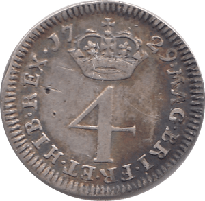 1729 MAUNDY FOURPENCE ( GVF ) - MAUNDY FOURPENCE - Cambridgeshire Coins