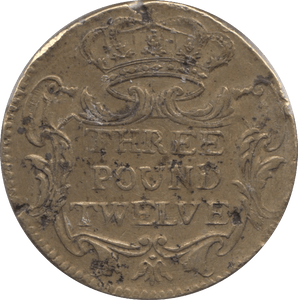 1730 DOUBLE JOHANNES COIN SCALE WEIGHT - COUNTER WEIGHTS - Cambridgeshire Coins