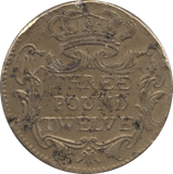 1730 DOUBLE JOHANNES COIN SCALE WEIGHT - COUNTER WEIGHTS - Cambridgeshire Coins