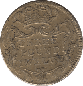 1730 DOUBLE JOHANNES COIN SCALE WEIGHT - COUNTER WEIGHTS - Cambridgeshire Coins
