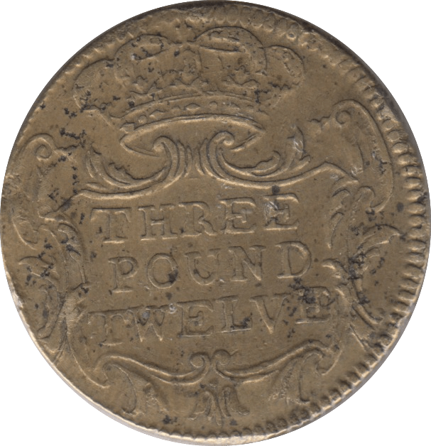 1730 DOUBLE JOHANNES COIN SCALE WEIGHT - COUNTER WEIGHTS - Cambridgeshire Coins