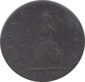 1730 FARTHING ( FINE ) - FARTHING - Cambridgeshire Coins