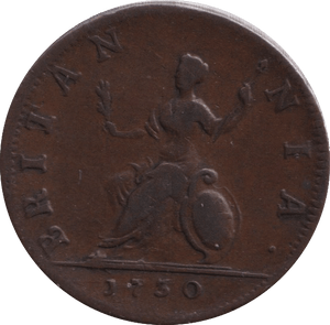 1730 FARTHING ( VF ) - FARTHING - Cambridgeshire Coins