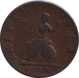 1730 FARTHING ( VF ) - FARTHING - Cambridgeshire Coins