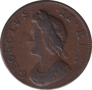 1730 FARTHING ( VF ) - FARTHING - Cambridgeshire Coins
