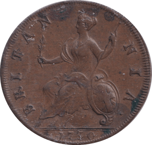 1730 HALFPENNY ( GVF ) - HALFPENNY - Cambridgeshire Coins